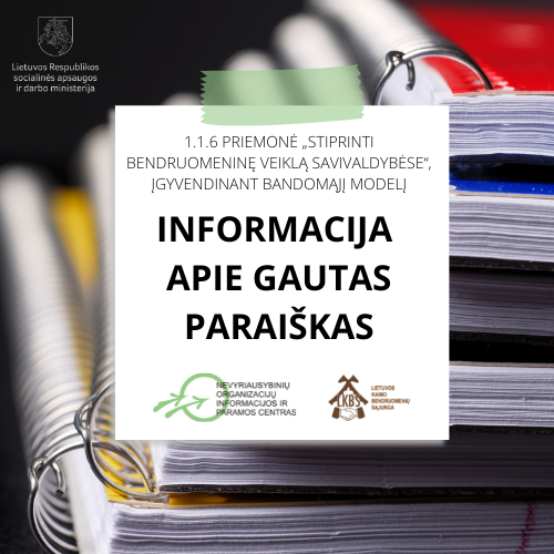 Read more about the article Informacija apie Švenčionių rajono savivaldybės papildomo kvietimo gautas paraiškas