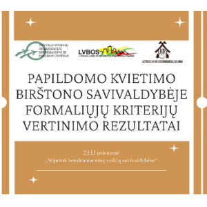 Read more about the article Papildomo kvietimo Birštono savivaldybėje formaliųjų kriterijų vertinimo rezultatai