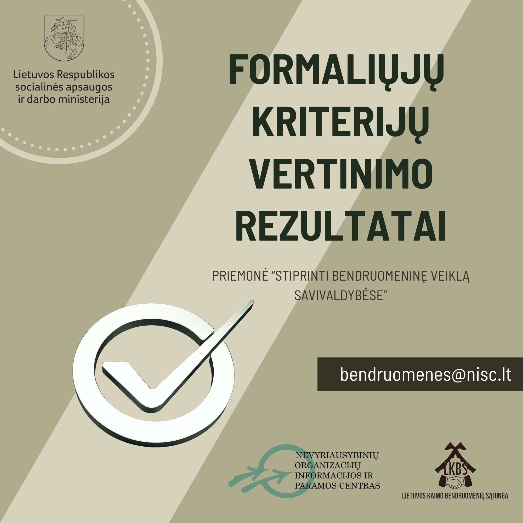 Read more about the article Skelbiame Šiaulių miesto ir Kaišiadorių rajono papildomų konkursų gautų paraiškų formaliųjų kriterijų vertinimus